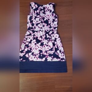 Tommy Hilfiger Black and Pink Floral Swim Coverup
